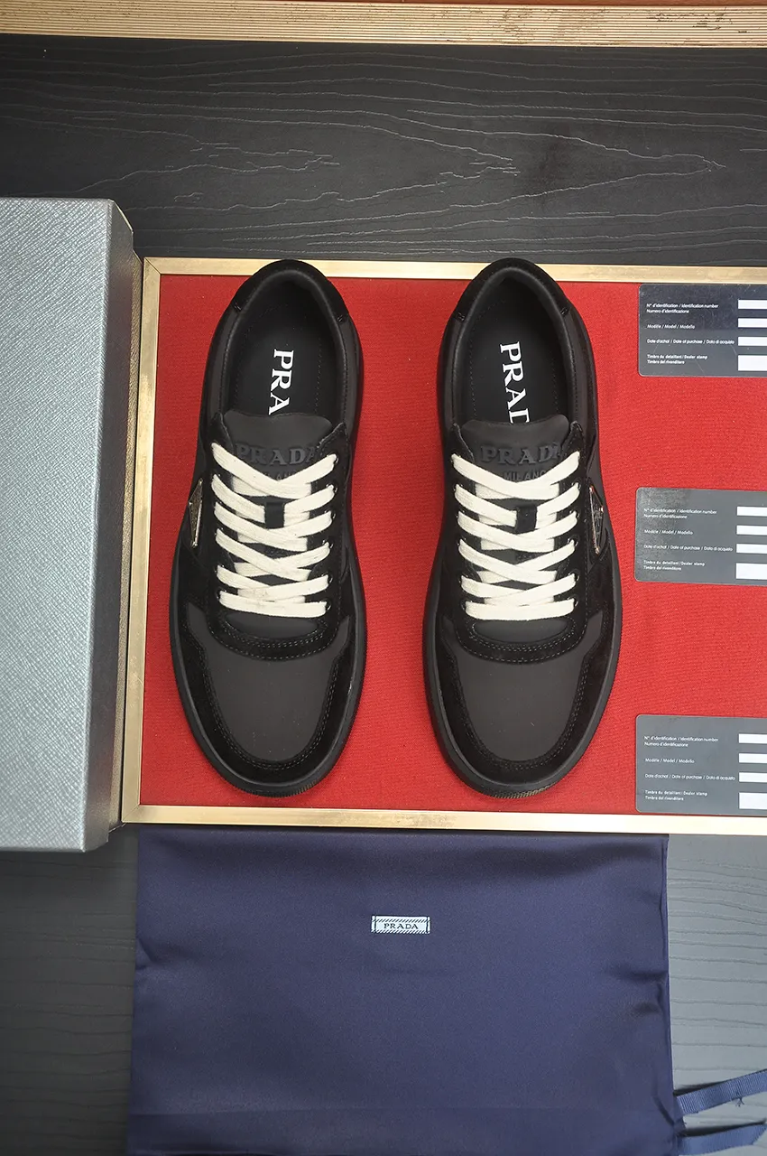 Men's shoes 💰580💶【PRADA】Top original, new season, high quality original goods, top imported calfskin with original imported glue, imported cowhide inside with original cowhide feet, original outsole! Quality guaranteed! Code 38-45 (45 customized)